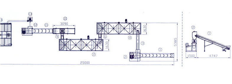 Plastic Washing Crushing Drying Machine